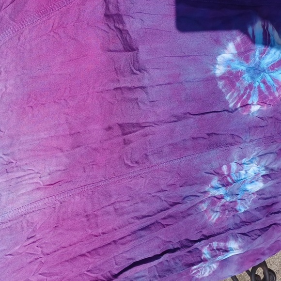 Jayli Rayon Tank Long Dress S- Tie Dyed , Ombre Hippie/Boho, Ptp=18", L=48" - Picture 4 of 8